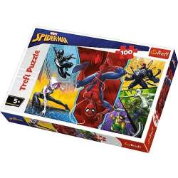 Puzzle 100 elementów - Spiderman, Do góry nogami (16347 TREFL) - 1