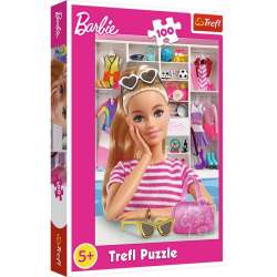 Puzzle 100 elementów Poznaj Barbie (GXP-857169) - 1