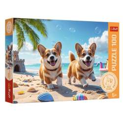 Puzzle 100 Corgi Rodzina Treflików TREFL