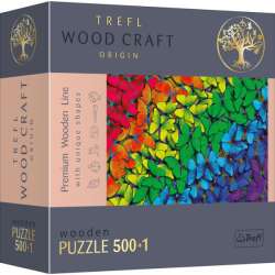 Puzzle 501el drewniane - Tęczowe motyle 20159 Trefl (20159 TREFL) - 1
