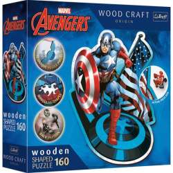 Puzzle drewniane 160el. Avengers. Nieustraszony Kapitan Ameryka 20194 Trefl (20194 TREFL)
