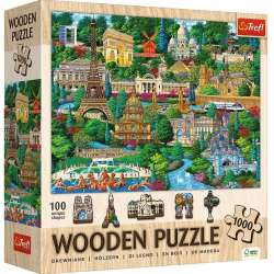 Puzzle drewniane 1000 Francja znane miejsca TREFL