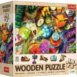 Puzzle drewniane 500+1 Kolorowe koktajle TREFL