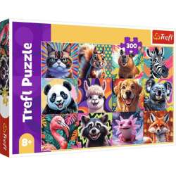 Puzzle 300el Zabawne portrety zwierząt 23030 Trefl (23030 TREFL)