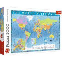 Puzzle 2000 elementów Polityczna mapa świata (GXP-678587) - 1