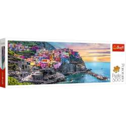 Puzzle 500el Panorama Vernazza o zachodzie słońca, Włochy 29516 Trefl (29516 TREFL) - 1