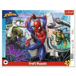Puzzle 25el ramkowe Odważny Spiderman 31347 Trefl p16 (31347 TREFL) - 1