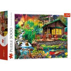 Puzzle 3000el Chatka w lesie 33074 Trefl p4 (33074 TREFL) - 1