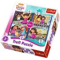Puzzle 4w1 Dora i przyjaciele (34265 TREFL) - 1