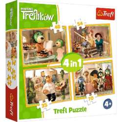 Puzzle 4w1 Przygotowania do balu Rodzina Treflików 34318 Trefl (34318 TREFL) - 1