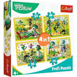 Puzzle 4w1 Wspólne zabawy Treflików 34337 Trefl (34337 TREFL) - 1