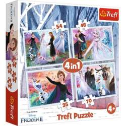 Puzzle 4w1 Kraina Lodu 2. W magicznym lesie p8 (34344 TREFL) - 1