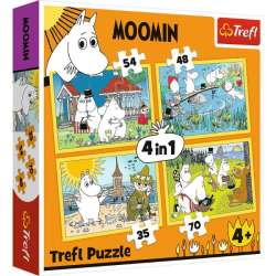 Puzzle Trefl 4w1 Wesoły dzień Muminków (34368 TREFL) - 1