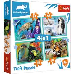Puzzle 4w1 Tajemniczy świat zwierząt /Discovery Animal P (GXP-785555) - 1