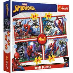 Puzzle 4w1 Bohaterski Spider-Man (34384 TREFL) - 1