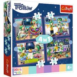 PROMO Puzzle 4w1 35,48,54,70el Trefliki przed snem Dobranoc, Trefliki na noc 34399 Trefl p8 (34399 TREFL)