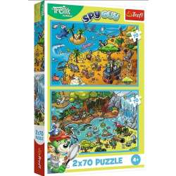 Puzzle 2x70 Trefliki w Krainie Zwierząt TREFL