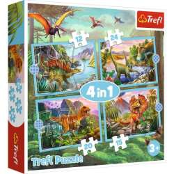 Puzzle Trefl 4w1 Wyjątkowe dinozaury (GXP-818692) - 1