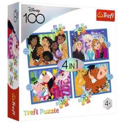 Puzzle 4w1 Wesoły świat Disneya 34618 Trefl (34618 TREFL) - 1