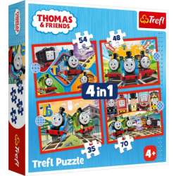 Puzzle 4w1 Odjazdowy Tomek 34619 Trefl (34619 TREFL) - 1