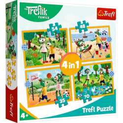 Puzzle 4w1 Trefliki na wakacjach. Rodzina Treflików 34623 Trefl (34623 TREFL) - 1