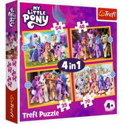 Puzzle 4w1 Poznaj kucyki Pony. My Little Pony 34624 Trefl (34624 TREFL) - 1