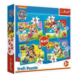 Puzzle 4w1 Biegnące pieski Psi Patrol (Paw Patrol) (GXP-911634)