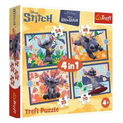Puzzle 4w1 Lilo&Stitch Wakacje na Hawajach TREFL