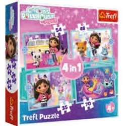 Puzzle 4w1 Wielka przygoda Gabby TREFL