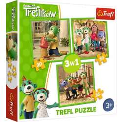 Puzzle 3w1 Zabawy Treflików (34838 TREFL) - 1