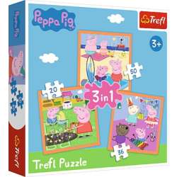 Puzzle 3w1 Pomysłowa Świnka Peppa (34852 TREFL) - 1