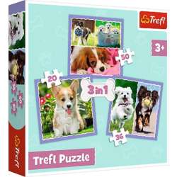 Puzzle 3w1 Urocze pieski (34854 TREFL) - 1