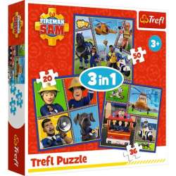 Puzzle 3w1 Dzień Strażaka Sama. Strażak Sam 34868 Trefl (34868 TREFL)