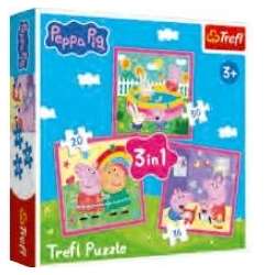 Puzzle 3w1 Peppa i przyjaciele TREFL