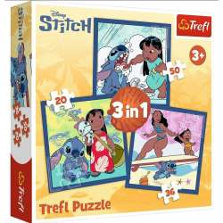 Puzzle 3w1 Czas ze Stitchem TREFL