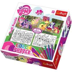 PUZZLE TREFL 2x48 COLOR WESOŁE KUCYKI (36509) - 1