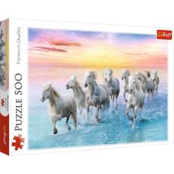 Puzzle Trefl 500 Białe konie w galopie (37289 TREFL) - 1