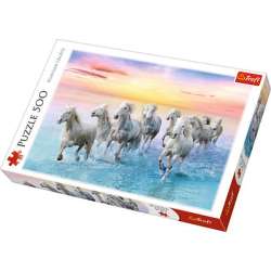 Puzzle Trefl 500 Białe konie w galopie (37289 TREFL) - 1