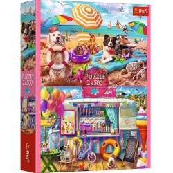 Puzzle 2x500 Wakacyjny czas TREFL