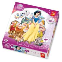PUZZLE TREFL 180el. KONTUROWE KRÓLEWNA ŚNIEŻKA (39029) - 1