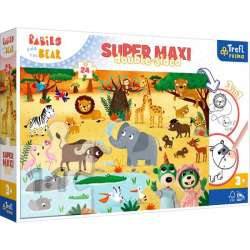 Puzzle dwustronne 24el SUPER MAXI 3w1 Bobaski na Safari 41009 Trefl (41009 TREFL) - 1