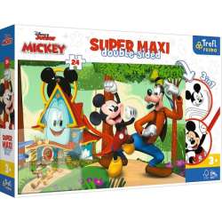 Puzzle dwustronne 24el SUPER MAXI 3w1 Wesoły domek Mickey i przyjaciele 41012 Trefl (41012 TREFL)