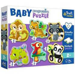 Puzzle Baby Progressive Zwierzęta exotic 44005 Trefl (44005 TREFL) - 1