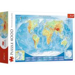 Puzzle 4000 elementów - Wielka mapa fizyczna świata (GXP-652441) - 1