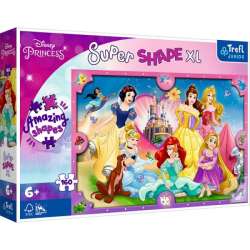 Puzzle 160el Super Shape XL Disney Princess - Różowy świat księżniczek 50025 Trefl Junior (50025 TREFL) - 1