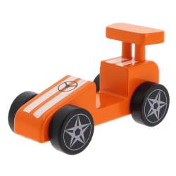 Zabawka drewniana Samochód Racing car Orange 61696 Trefl (61696 TREFL)