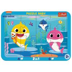 Puzzle Ramkowe Baby - Wesołe Rekiny. Baby Shark p15 (80027 TREFL)