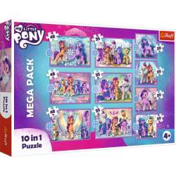Puzzle 10w1 Lśniące Kucyki Pony My Little Pony Hasbro 90389 Trefl (90389 TREFL) - 1