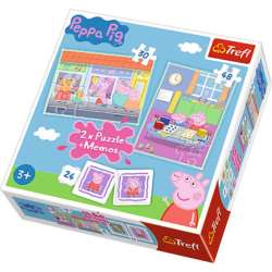 Puzzle 2w1 + memos Dzień Peppy (90600 TREFL) - 1