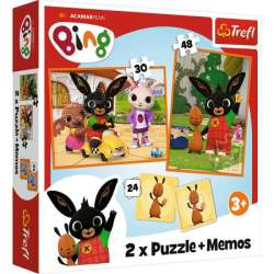 Puzzle 2w1 + memos Bing z przyjaciółmi 93332 Trefl (93332 TREFL)